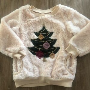 Tahari Faux Fur Christmas Sweater 3T
